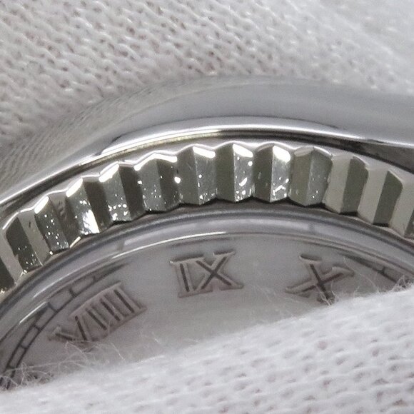 ROLEX Datejust 26mm Stainless Steel 18K White Gold Black Dial - Picture 12 of 12